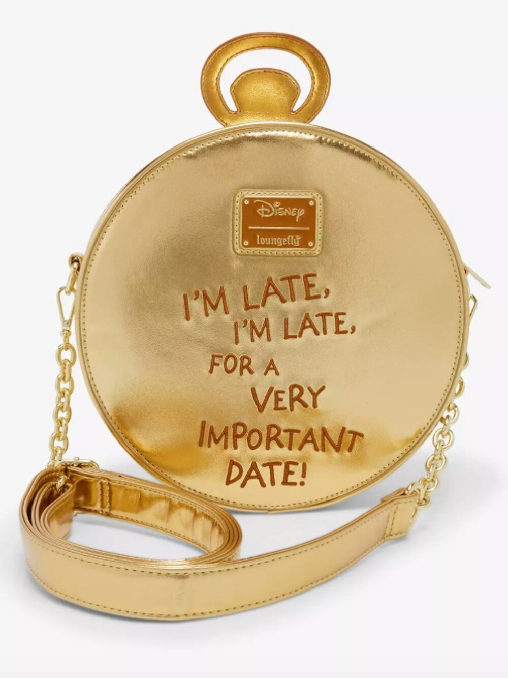Loungefly Disney Alice in Wonderland White Rabbit Pocket Watch Figural Crossbody - Picture 3 of 4